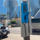 An EV charger in downtown Los Angeles